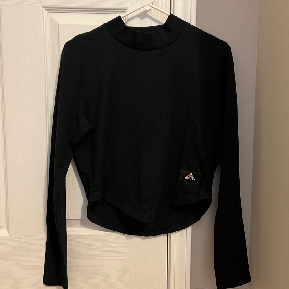 Adidas Long Sleeve Mock Neck Top